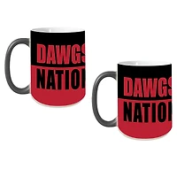 Georgia Bulldogs Two-Pack 15oz. Reveal Mug Set