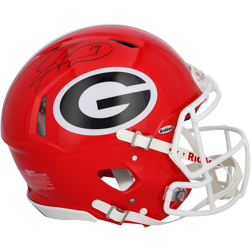 Casque Riddell Speed authentique autographié par Hines Ward Georgia Bulldogs