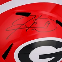 Casque Riddell Speed ​​autographié par Hines Ward Georgia Bulldogs