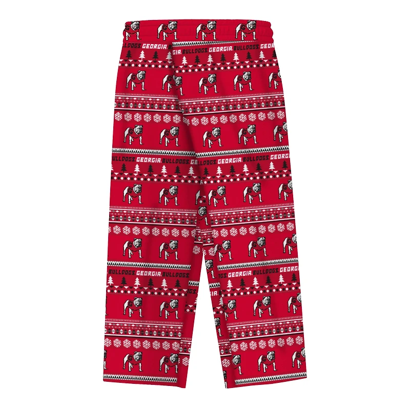Infant & Newborn Outerstuff Red Georgia Bulldogs Ugly Sweater Pajama Set