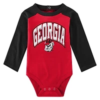 Infant Black Georgia Bulldogs Rookie Of The Year Long Sleeve Bodysuit and Pants Set