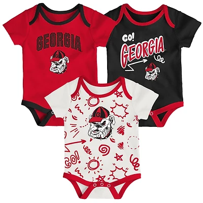 Ensemble trois pièces pour bébé Outerstuff Georgia Bulldogs All Day Play