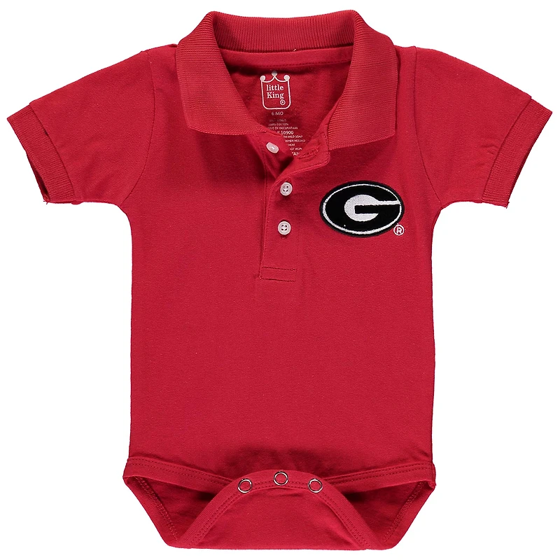 Body polo Georgia Bulldogs rouge pour bébé