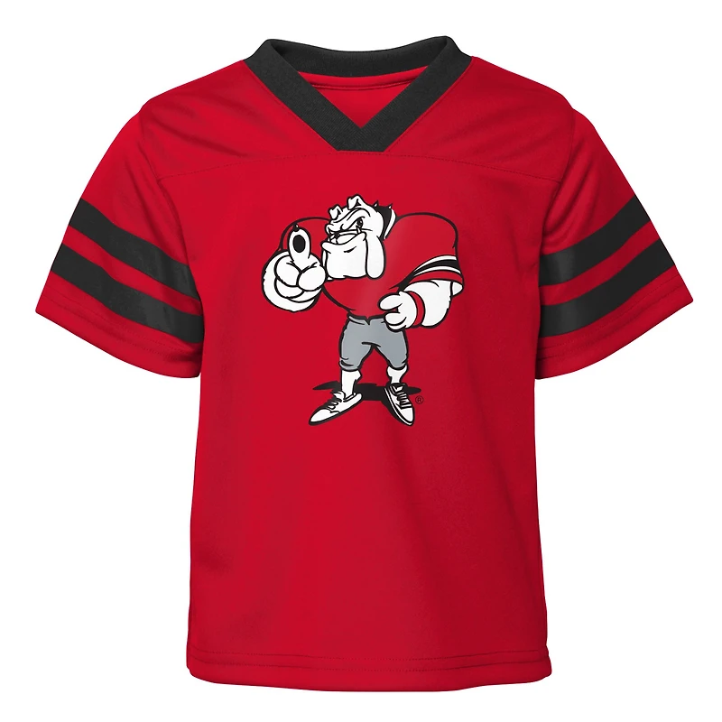 Infant Red Georgia Bulldogs Two-Piece Zone Jersey & Pants Set