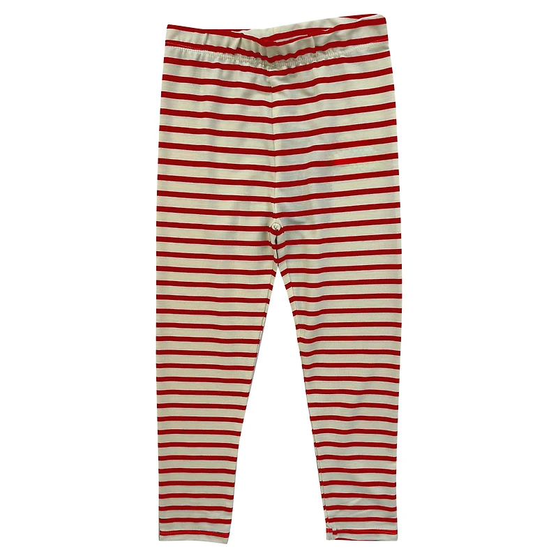 Ensemble haut à manches longues et leggings rayés tri-blend pour bébé Wes & Willy Georgia Bulldogs