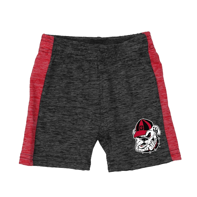 Infant Wes & Willy Red Georgia Bulldogs Cloudy Yarn Bodysuit Shorts Set