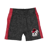 Infant Wes & Willy Red Georgia Bulldogs Cloudy Yarn Bodysuit Shorts Set