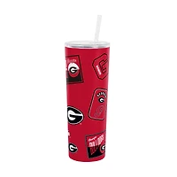 Logo Brands Georgia Bulldogs 30oz Dreamweave Straw Tumbler