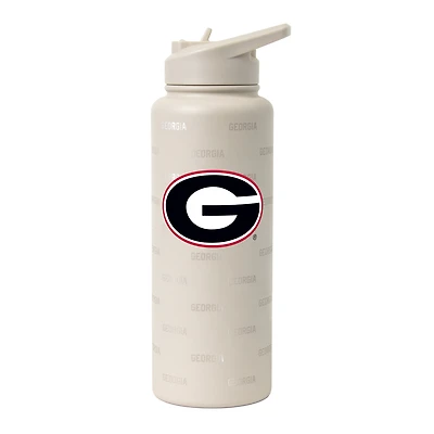 Logo Brands Georgia Bulldogs 34oz. Sand Ghost Quencher Bottle