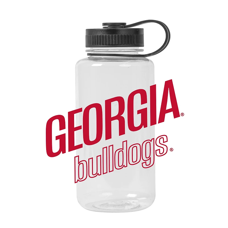 Bouteille d'hydratation Logo Brands Georgia Bulldogs 1 litre