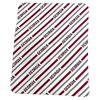 Logo Brands Georgia Bulldogs 50" x 60" Classic Vertical Stripe Fleece Throw Blanket