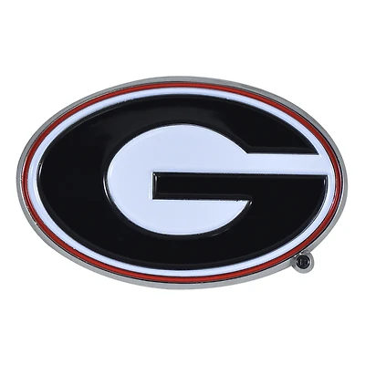 Logo Brands  Georgia Bulldogs Embossed Color Auto Emblem