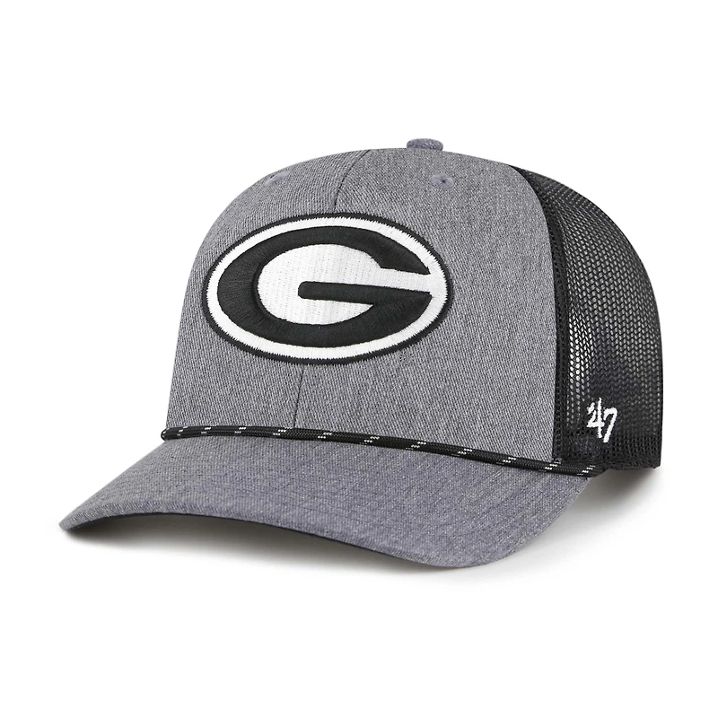 Men's '47  Gray Georgia Bulldogs Carbon Rope Adjustable Hat