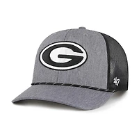 Men's '47  Gray Georgia Bulldogs Carbon Rope Adjustable Hat