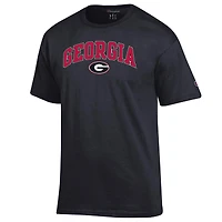 T-shirt noir avec logo Arch Over des Georgia Bulldogs pour homme