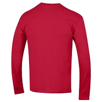 T-shirt à manches longues pour homme Champion Red Georgia Bulldogs avec logo Arch Over