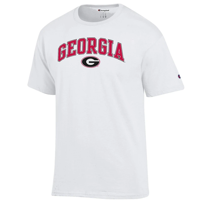 Men's Champion  Heather Gray Georgia Bulldogs Arch Over Logo T-Shirt