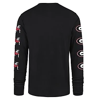 Men's '47  Black Georgia Bulldogs Go Big Long Sleeve T-Shirt