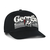 Casquette ajustable pour homme « 47 Black Georgia Bulldogs Script Fade Hitch »