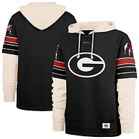 Sweat à capuche noir '47 Georgia Bulldogs Split Zone Cornerback Lacer pour homme