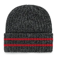 Men's '47  Black Georgia Bulldogs Stika Cuffed Knit Hat with Pom