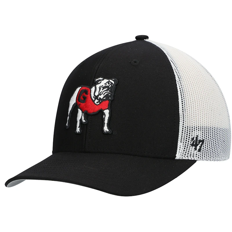 Men's '47 Black Georgia Bulldogs Trucker Snapback Hat