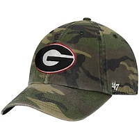 Men's '47 Camo Georgia Bulldogs Clean Up Core Adjustable Hat