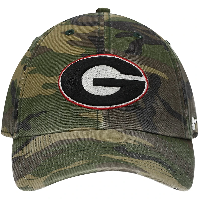 Men's '47 Camo Georgia Bulldogs Clean Up Core Adjustable Hat