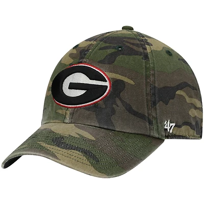 Men's '47 Camo Georgia Bulldogs Clean Up Core Adjustable Hat