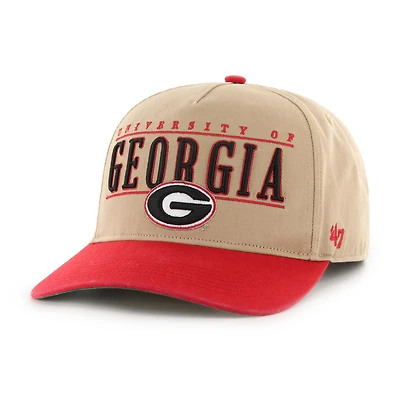 Men's '47  Khaki Georgia Bulldogs City Line Hitch Adjustable Hat