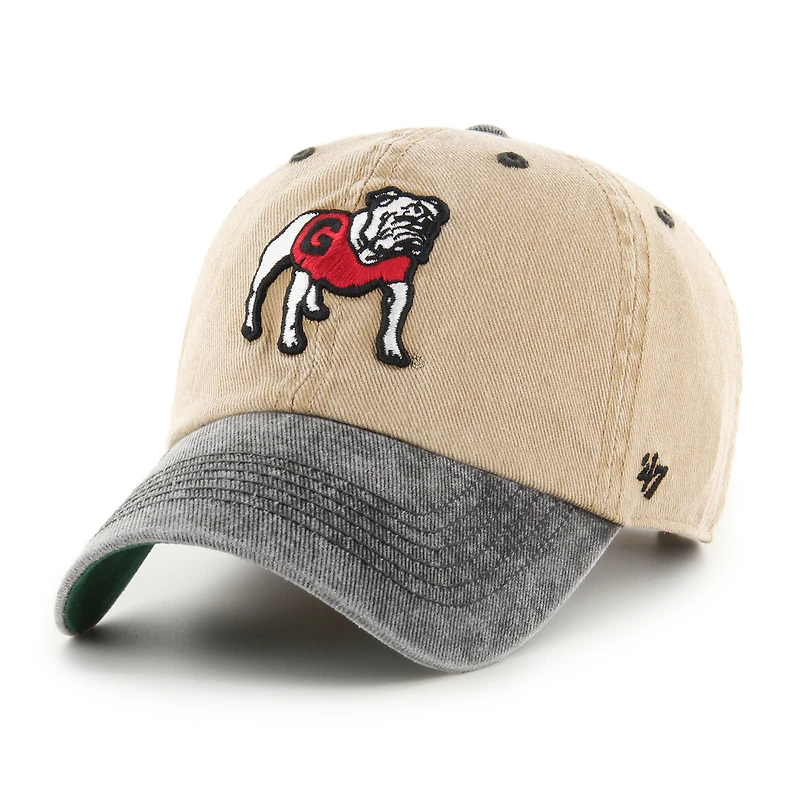 Men's '47  Khaki Georgia Bulldogs Clean Up Adjustable Hat