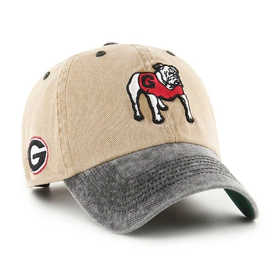 Men's '47  Khaki Georgia Bulldogs Clean Up Adjustable Hat