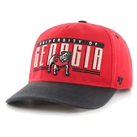 Men's '47 Red Georgia Bulldogs Double Header Hitch Adjustable Hat
