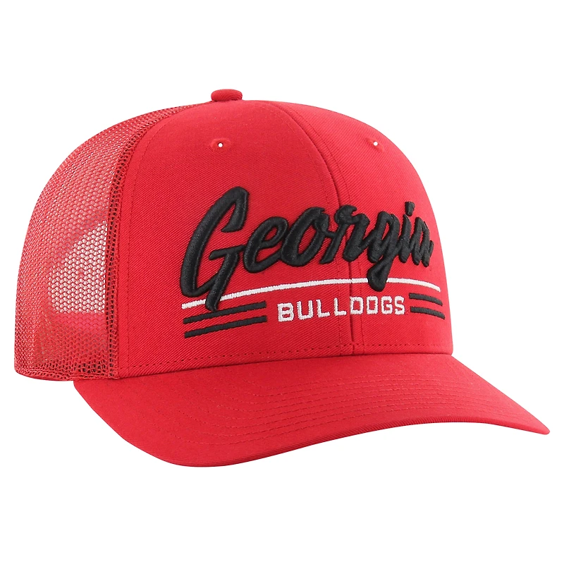 Men's '47 Red Georgia Bulldogs Garner Trucker Adjustable Hat