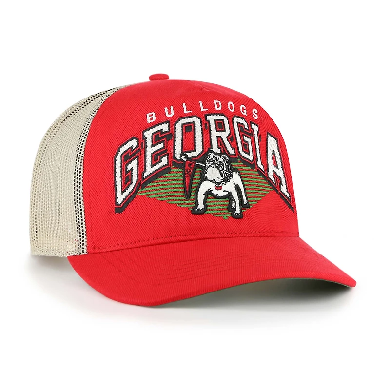 Casquette de camionneur ajustable Pomona Mesh Hitch pour homme, modèle Red Georgia Bulldogs '47
