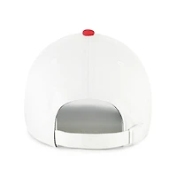 Men's '47  White/Red Georgia Bulldogs Contemporary Basics Two Tone Clean Up Adjustable Hat