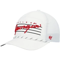 Men's '47  White Georgia Bulldogs Downburst Hitch Trucker Adjustable Hat