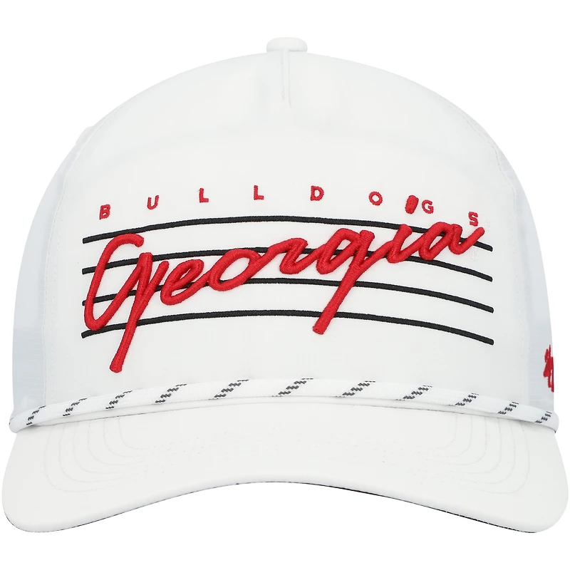 Casquette trucker ajustable pour homme, modèle 47, blanche, Georgia Bulldogs Downburst Hitch