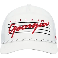 Casquette trucker ajustable pour homme, modèle 47, blanche, Georgia Bulldogs Downburst Hitch