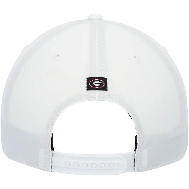 Casquette trucker ajustable pour homme, modèle 47, blanche, Georgia Bulldogs Downburst Hitch