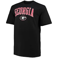 Men's Champion Black Georgia Bulldogs Big & Tall Arch Over Wordmark T-Shirt