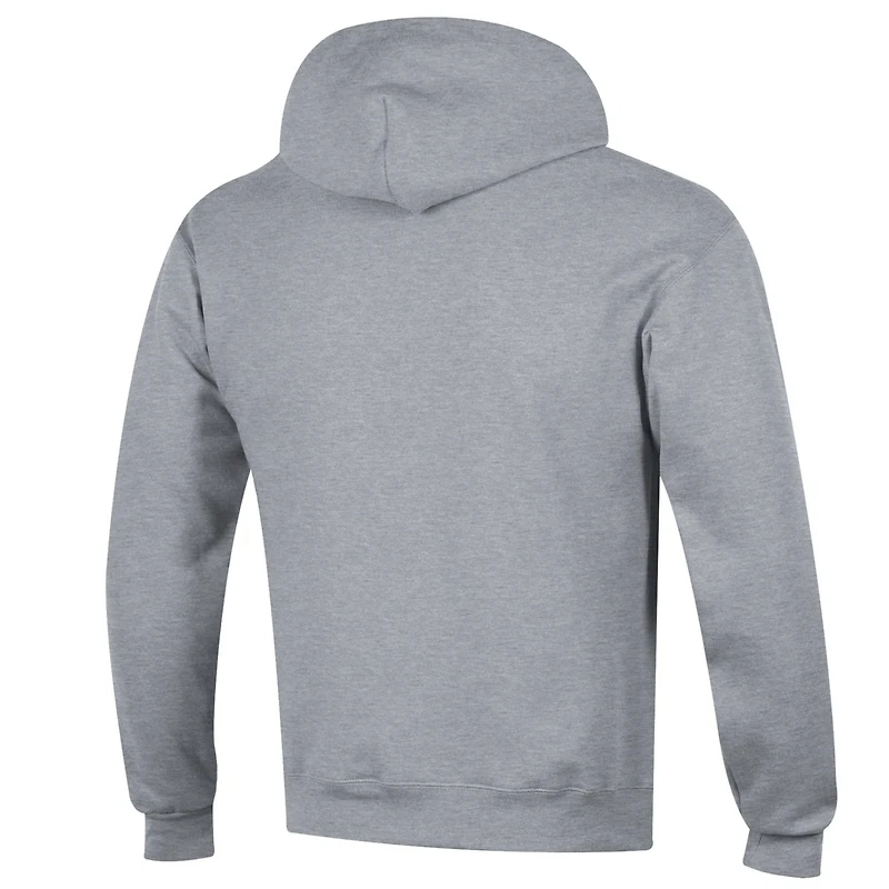 Men's Champion  Heather Gray Georgia Bulldogs Basic Arch Fleece Pullover Hoodie