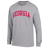 Men's Champion Georgia Bulldogs Basic Arch Long Sleeve T-Shirt