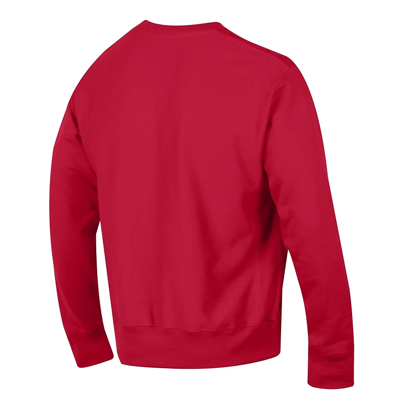 Sweat-shirt Champion rouge Georgia Bulldogs Relentless Reverse Weave pour homme