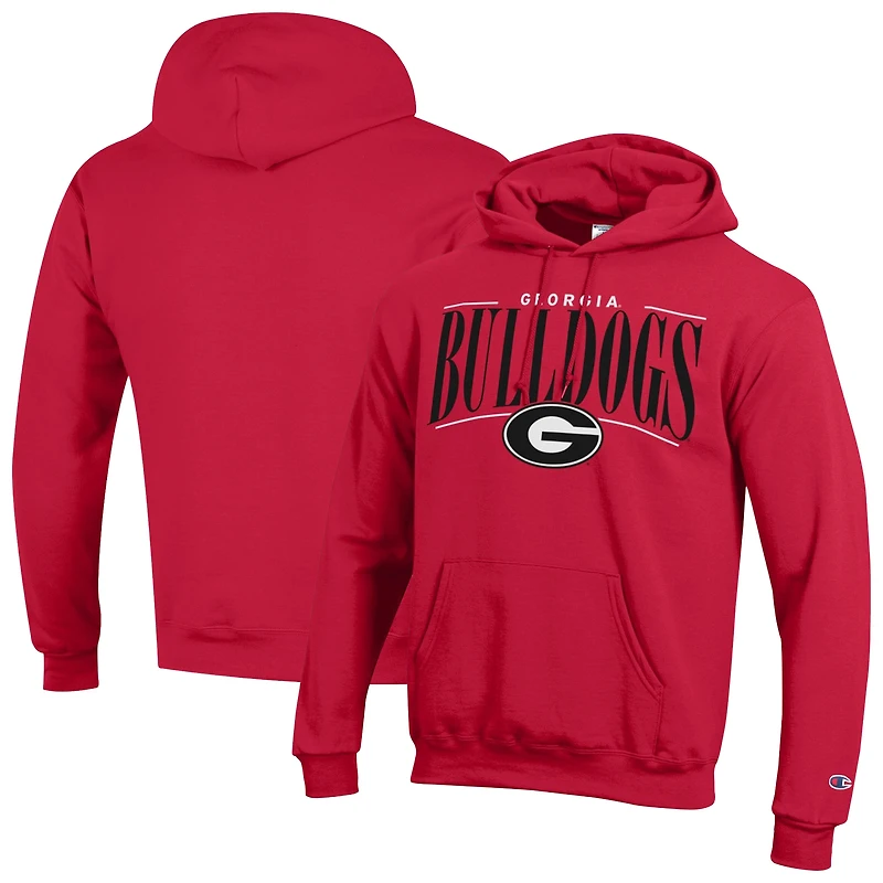 Men's Champion  Red Georgia Bulldogs Team Pride Powerblend Hoodie
