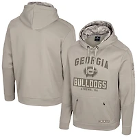 Sweat à capuche pour homme Colosseum Oatmeal Georgia Bulldogs Big & Tall Operation Hat Trick Battalion