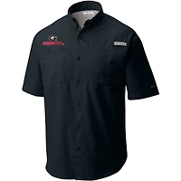 Men's Columbia Gray Georgia Bulldogs Big & Tall Collegiate Tamiami Omni-Shade Full-Button Shirt