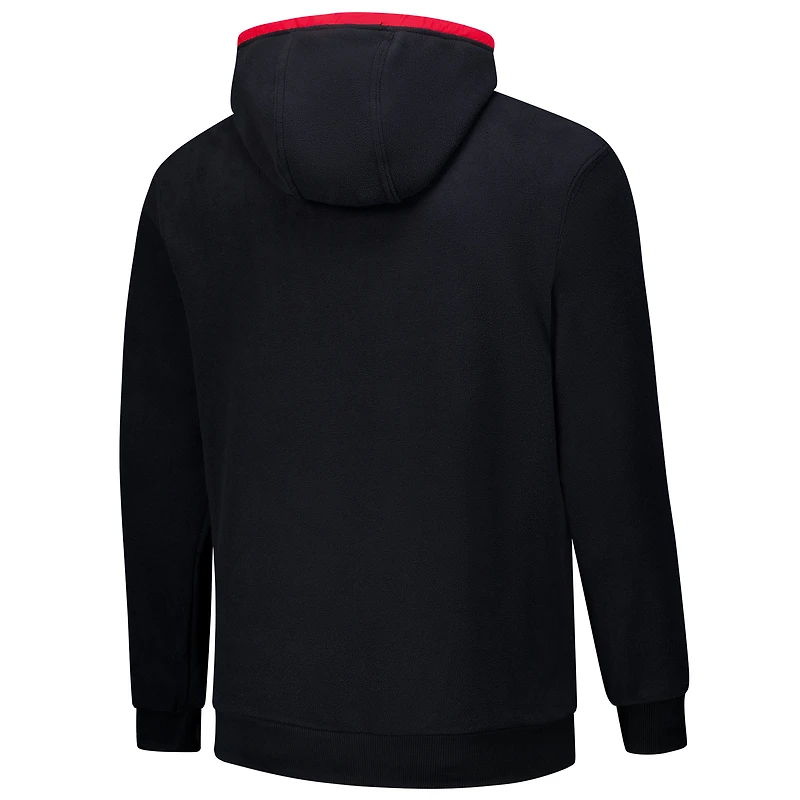 Men's  Columbia Black Georgia Bulldogs Flanker Fleece Pullover Hoodie