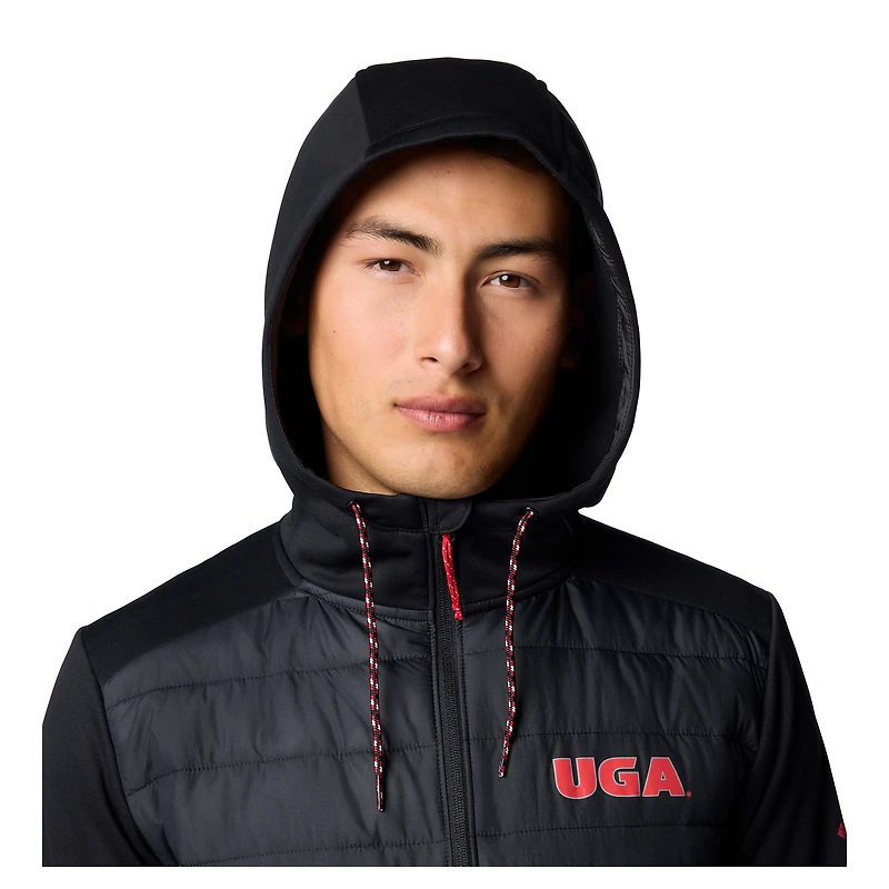 Veste à capuche hybride entièrement zippée Columbia Georgia Bulldogs Out-Shield pour homme