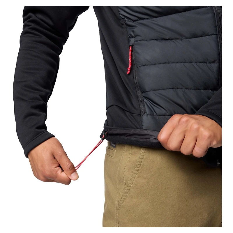 Veste à capuche hybride entièrement zippée Columbia Georgia Bulldogs Out-Shield pour homme